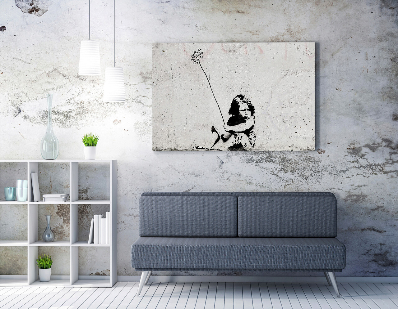 Tablou decorativ, WY08 (70 x 100), Canvas imprimat, Multicolor - imagine 5